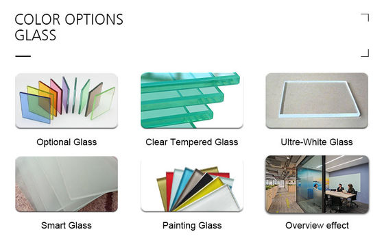 Хорошая цена. Современная офисная стеклянная перегородка с оптимальным использованием пространства, поддерживающая современные эстетические решения онлайн