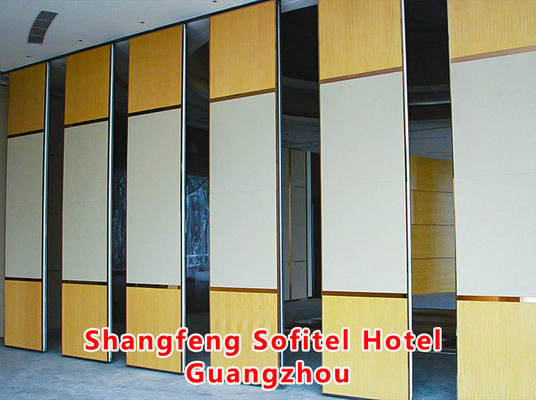 Хорошая цена. Отель Shangfeng Sofitel Guangzhou | Индивидуальная передвижная перегородка толщиной 89 см и рейтингом звукоизоляции STC 42-56 дБ для выставочных офисных залов и конференц-центров онлайн