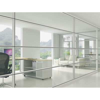 Хорошая цена. Modern Glass Partition Wall with Stainless Steel 304# Accessories 100mm Thickness and 4500mm Height for Office Spaces онлайн