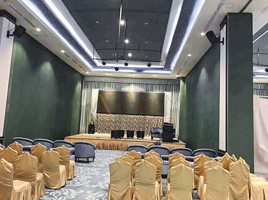 Хорошая цена. Настраиваемая передвижная перегородка с панелями из магниевого волокна MDF 9 мм и высотой до 6 м для гостиниц и конференц-залов онлайн