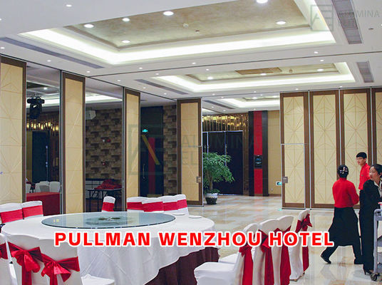 Хорошая цена. Отель Pullman Wenzhou: Акустическая передвижная перегородка со звукоизоляцией STC 42-56 дБ и толщиной 105 см для банкетных и выставочных залов онлайн